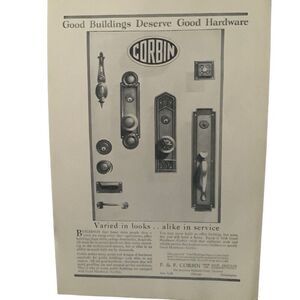 Vintage 1929 Corbin Varied in Looks Alike in Service Ad Advertisement